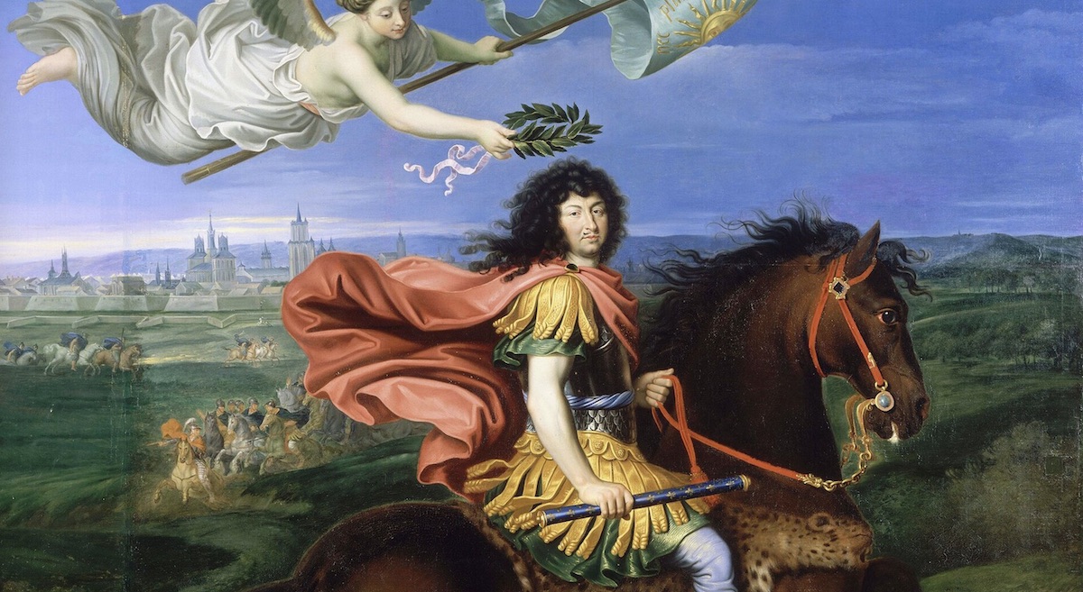 Louis XIV Equestrian in front of Namur_Mignard_Louvre