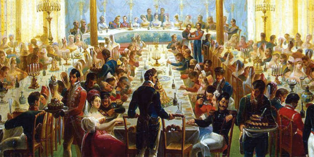 Dinner_kuva_Lotman and Pogosjan_High Society Dinners- Dining in Tsarist Russia