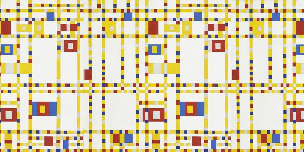 Broadway Boogie Woogie by PietMondrian_1942-43