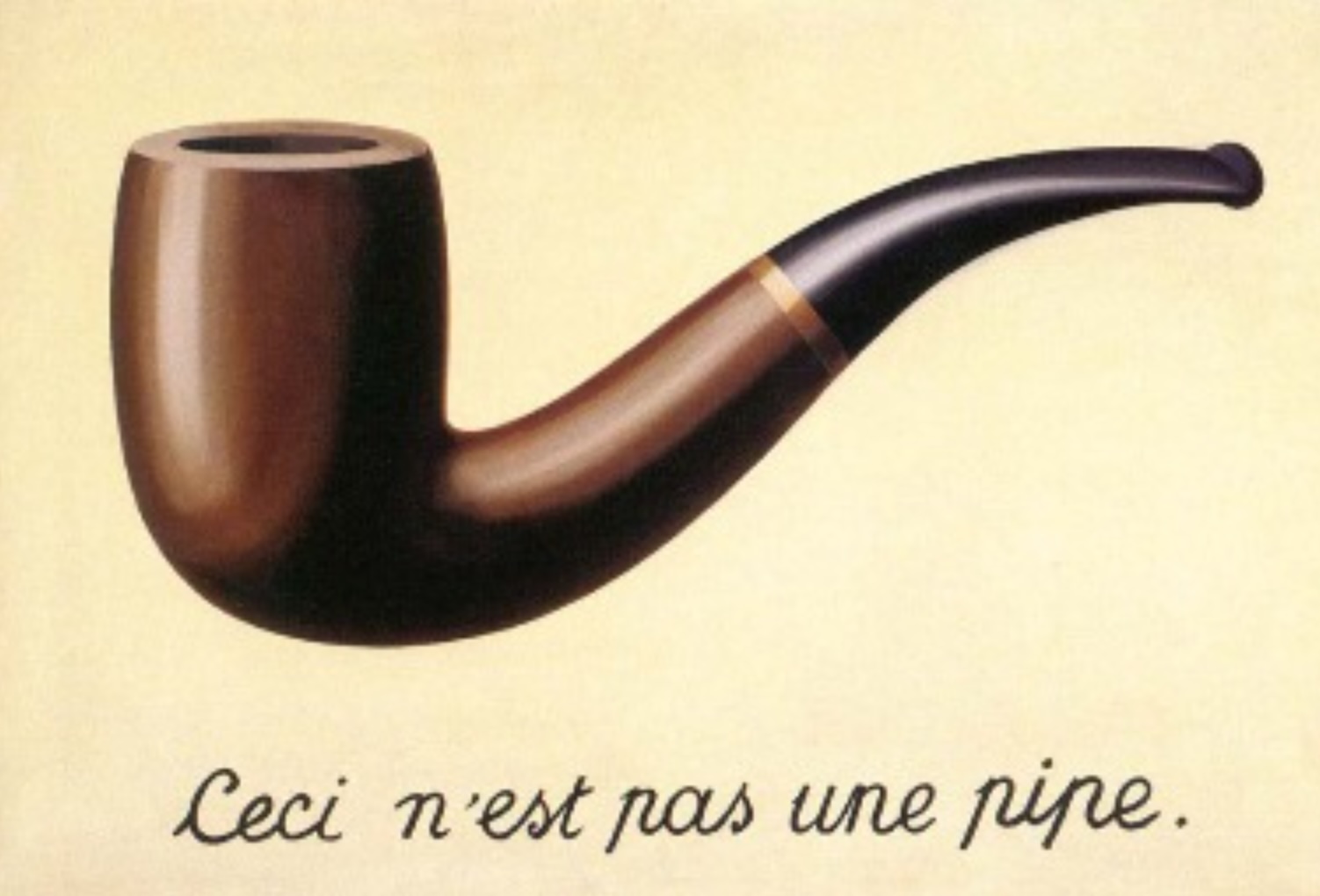 René Magritte, "La Trahison des Images", owned by LACMA